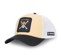 Casquette Homme & Femme One Piece, Casquette Trucker Jolly Roger, Ajustable et Authentique, Noir, Beige, Blanc, Taille TU