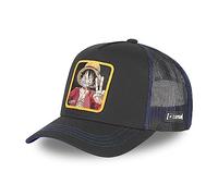 Casquette Homme & Femme One Piece, Casquette Trucker Luffy, Original Manga, Noir, Bleu, Rouge, Taille TU
