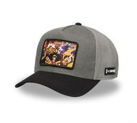 Casquette Homme & Femme One Piece, Casquette Trucker Pirates Crew, Ajustable avec Snapback Taille TU Gris/Noir