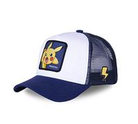 Capslab Casquette Trucker Pokemon Pikachu Homme - Trucker - Filet Rigide - Blanc | Bleu | Jaune | Noir - Visière Arrondie