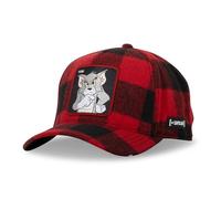 Casquette Homme & Femme Tom et Jerry, Casquette Baseball Originale et Authentique Taille TU Rouge/Noir