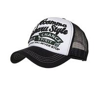 Casquette Homme Filet Casquette Snapback, 5 Panneaux en Maille Respirante Fermeture Snapback Réglable Style Hip Hop Adaptée À Été Homme Et Femme Loisirs Et Sorties Décontractées