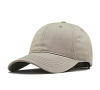 Casquette Homme Grosse Tête Homme Grande Taille De Baseball Chapeaux D’été À L’extérieur Chapeau De Soleil Hommes Coton Plus La Taille Sport Casquette 56-60cm 61-68 Cm, Kaki, 61-68cm