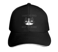 casquette homme Je n’ai aucune idée ce que je fais Noir et blanc Chat Casquette baseball Chapeaux drôles Golf Porter des chapeaux d’hiver pour hommes Femmes Casquettes Hommes cadeaux personnalisés