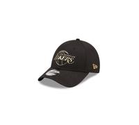 New Era Los Angeles Lakers NBA Foil Logo Black 9Forty Snapback Cap - One-Size