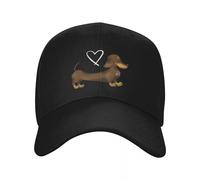 casquette homme Personnalisé Cool Dachshund Love Casquette de baseball pour hommes femmes Réglable Unisexe Wiener Badger Saucisse Chien Papa Chapeau Chapeau De Soleil D’été cadeaux personnalisés