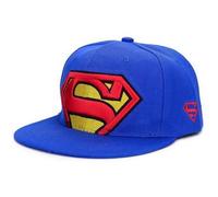 Casquette Homme Superman - Superman - Brodée - Visière Plate - Bleu - Enfant - Garçon