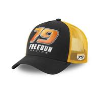 Casquette Homme Trucker 'Racing' - Freegun - Taille Unique - Orange T1