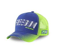 FREEGUN Casquette Adulte Trucker Homme ou Femme Racing, Manga, Summer (Taille Unique, Racing Bleu, Vert Fluo)