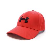 Casquette Homme Under Armour Blitzing - Rouge - 6 panneaux - Logo UA brodé - Taille ajustable - 100% polyester M/L