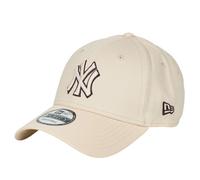 Casquette New Era MLB Team Outline 9FORTY New York Yankees blanc crème noir