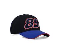 Casquette Jorge Martin 89 Aprilia Moto GP Officiel Taille Unique Noir Visière Bleu Taille unique
