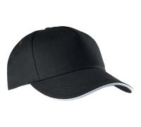 Casquette K-up Contrasté 5 Panneaux Noir TU