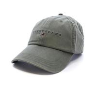 Tommy Jeans - Casquette Tjm Linear Washed - Homme - Accessoires - Vert - Taille: ONE Size