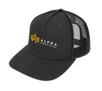Casquette Label Trucker Cap Alpha Industries - Black universel