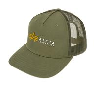 Casquette Label Trucker Cap Alpha Industries - Dark Olive universel