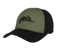 Casquette Logo Cap PolyCotton Rip-Stop Helikon-Tex - Black/Olive Green universel