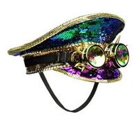 casquette lunettes sequins coloré festival adulte - boland 33041 Multicolore G