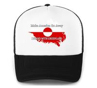 Casquette Make America Go Away avec inscription « I Stand with Greenland », Noir-HM-1, 53