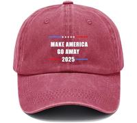 Casquette Make America Go Away, bordeaux, 53