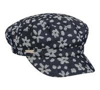 Casquette Marin Flower Denim by Seeberger bleu foncé One Size