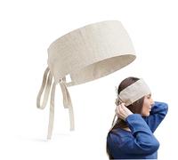 Casquette médiévale en lin et coton - Casquette Coif et St Birgitta pour LARP, foire de la Renaissance et reconstitution, naturel, Large