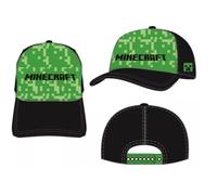 Casquette Minecraft - Marque Minecraft - Couleur noir et vert - Taille 6/8 ans