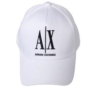 Casquette Mixte - ARMANI EXCHANGE - Taille Unique - Blanc - Logo brodé - Fermeture à pression en plastique