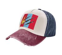 Casquette Mongolie Drapeau Classique Ajustable à Fermeture Snapback Respirante pour Sports de Plein Air Golf Course à Pied Pêche Voyage Plage Navy and Red One Size