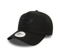 Casquette monochrome EFrame ~ Chicago Bulls noir New Era pour hommes