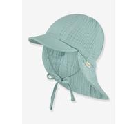 Casquette mousseline protège-nuque enfant Sterntaler aqua 47CM (18M)