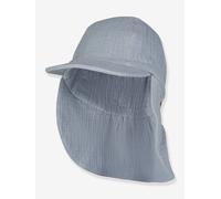 Casquette mousseline protège-nuque enfant Sterntaler bleu grisé 47CM (18M)