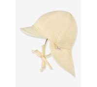 Casquette mousseline protège-nuque enfant Sterntaler jaune pâle 53CM (8A)
