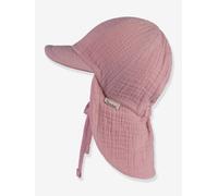 Casquette mousseline protège-nuque enfant Sterntaler rose quartz 51CM (4A)