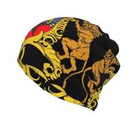 Casquette Multifonction Unisexe Double Face Impression Complète Royaume du Maroc Emblème National Cagoule Écharpe Bandeau Maintien Chauffant Bandeau Magique Spirale Ouverte