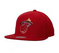Casquette NBA Mitchell & Ness Miami Heat Team Ground 2.0 Snapback Hwc Rouge - Homme