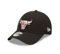 Casquette NBA - NEW ERA - Chicago Bulls - Seasonal Infill 9Forty - Noir - Mixte - Adulte