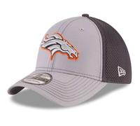 Casquette - NEW ERA - 39THIRTY - Denver Broncos - Logo brodé - Taille standard - Orange S/M