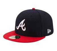 Casquette - New Era - 59Fifty - Atlanta Braves - Marine - Blanc - Homme 7 1/2
