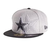 Casquette - New Era - 59Fifty - Dallas Cowboys - Gris - Sportswear - Confortable et ajustée 7 1/8