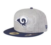 Casquette - NEW ERA - 59FIFTY - Los Angeles Rams - Gris Heather - Broderie logo 8