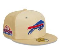 Casquette - NEW ERA - 59Fifty RAFFIA Buffalo Bills - Beige - Or - Visière plate 7