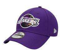 New Era 9FORTY Los Angeles Lakers NBA Print Infill Cap 60298639, Mens Cap with a Visor, Purple, OSFM EU