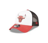 Casquette New Era 9Forty Team Color Trucker Homme ~ Chicago Bulls Blanc