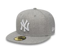 New Era 59Fifty MLB Basic NY CapEra Femme/Homme - Casquettes Yankees Ferme a l’Arriere, avec Visiere Printemps-ete Printemps Ete Automne Hiver - 7 3/4 (61,5 cm) Gris-mouchete