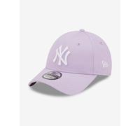 Casquette New Era League Essential 9FORTY New York Yankees lilas blanc