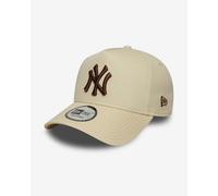 Casquette New Era League Essential E-Frame New York Yankees blanc crème marron