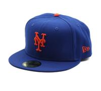 Casquette - New Era - METS DE NEW YORK - Bleu - Taille 7 1/8 - 100% coton