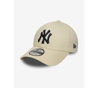 Casquette New Era MLB Side Patch 9FORTY New York Yankees blanc crème noir