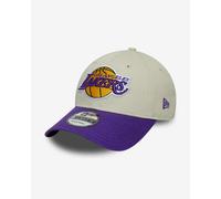 New Era Casquette NBA Los Angeles Lakers 9FORTY Patch contrasté Beige Taille unique